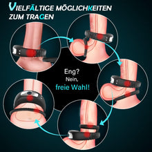 Laden Sie das Bild in den Galerie-Viewer, Dual Penisring Vibratoren mit starken Stimulation Dehnbar Cockring aus Silikon Penis Ringe für langes Spiel, Penis stimulator für Sex Männer und Paare