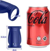 Laden Sie das Bild in den Galerie-Viewer, Penisring Vibrator Silikon Dual Cockring mit Fernbedienung Stimulation Masturbieren Penis Trainer mit 10 Vibrationsfrequenz Modi Stimulator Sexspielzeug für Männer und Paare