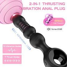 Laden Sie das Bild in den Galerie-Viewer, Analvibratoren für Mann, Wordone Analplug für Männer mit 10 Vibrationen&amp;7 Stoßbewegungen, Buttplug Prostata Stimulation Sex Spielzeug für die Männer, Analspielzeug-Analplug# für Frauen Paare