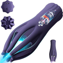 Laden Sie das Bild in den Galerie-Viewer, Elektrische Eichelvibrator,Penis-Vibrator im Griffdesign Mit 10 Vibrationsmodi Penistrainer Massagegerät,Elektrische Masturbator Cup Multiple Reize Sexspielzeug für Mann Silikon Männerpokal