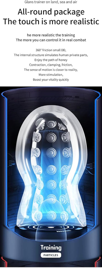 Elektrischer Masturbator Cup mit 10 Vibrationsmodi - Penisvergrößerung Training Masturbieren Penis Vibrator Masturbatoren Sex Spielzeug für die Männer Solo Sextoysets für Men