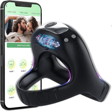 Laden Sie das Bild in den Galerie-Viewer, Vibrator für männer mit 9 modi APP Steuerung Cockringe für herren gummi Sex spielzeug für die paare Penies ring Vibratoren für männer Sex sexspielzeug für männ zum befriedigen (APP-Steuerung)