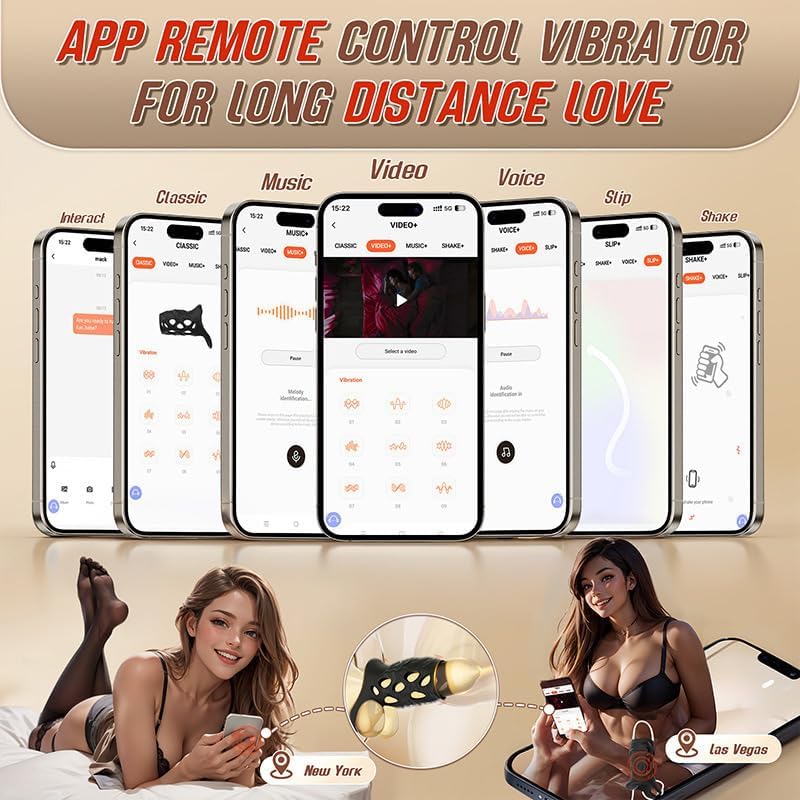 Penisring Vibratoren mit APP Fernbedienung,Penisring Vibratoren mit 10 Intensive Vibrationsmodi, Dehnbar Silikon Cockring,Sex Spielzeug für die Männer Elektrische Penis Trainer Vibrator