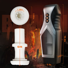 Laden Sie das Bild in den Galerie-Viewer, 7 Thursting &amp; Vibrating mit riesigem sichtbarem Fenster Oral Male Masturbator