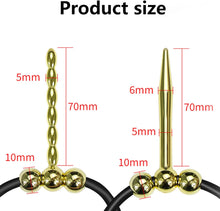 Laden Sie das Bild in den Galerie-Viewer, Elektro Shock Einstellbar Silikon Penisring Eichelring mit Kugel Elektrische Stimulation