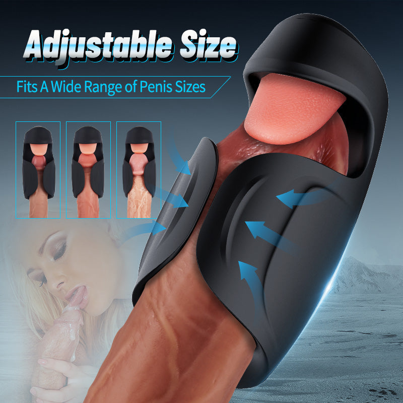 Explorer - Licking Vibrating Adjustable Male Glans Trainer