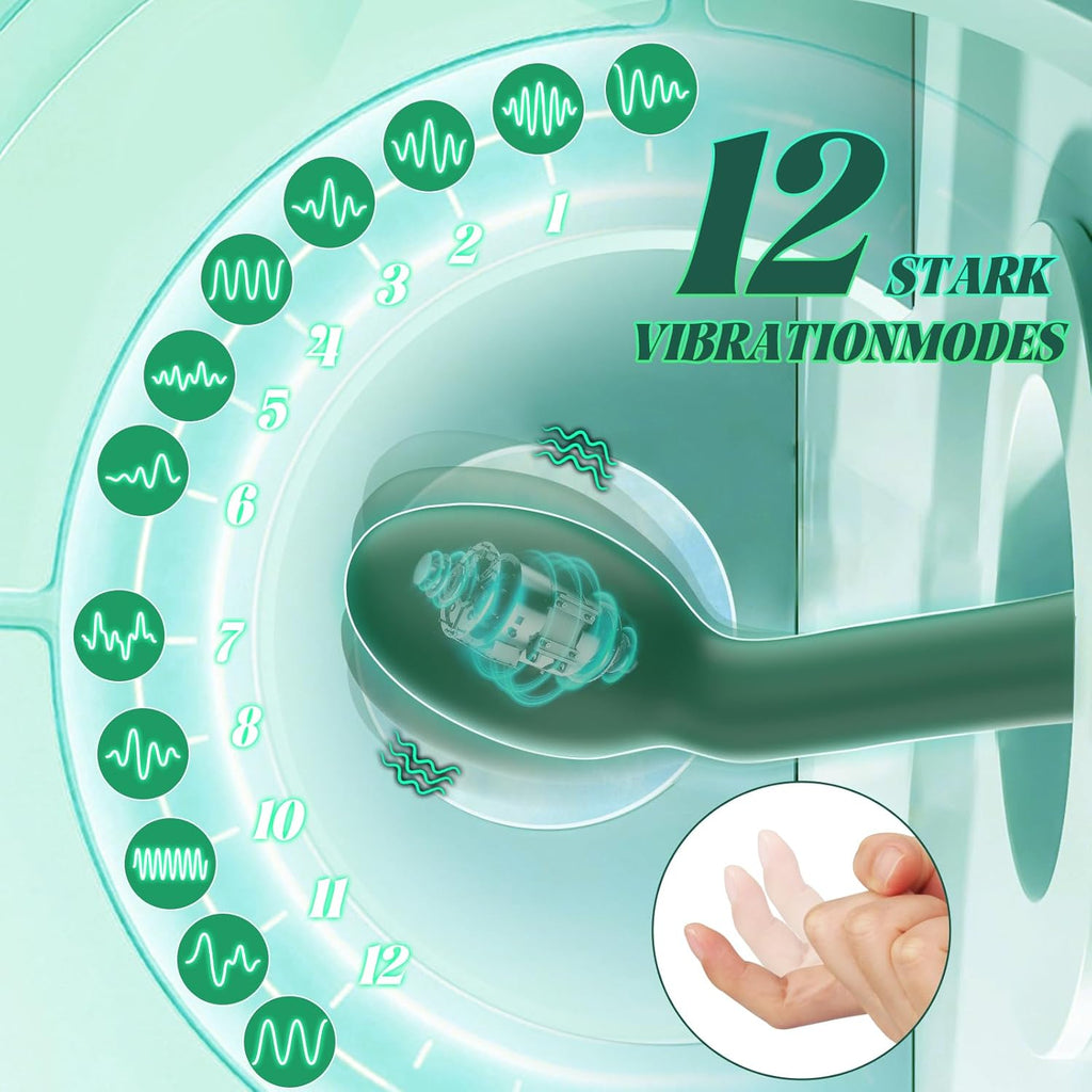 Analvibratoren für Mann Sex Spielzeug für die Männer, Prostata Stimulation Männer Vibrator mit 12 Vibrationsmodi, Sex Spielzeug für Paare Anal Plug Frauen Buttplug Sexspielzeugs