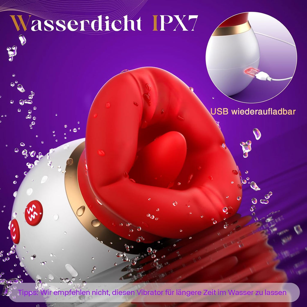 Sauger Vibration für Frauen 360°Rotierende Vibrator Sex Spielzeug für die Frau mit 3 Saugmodi 10 Zungenlecken Sexspielzeug für Klitoris Stimulator Erotik Sex Toys, Sex Spielzeug für die Paare mit APP