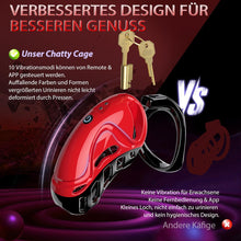 Laden Sie das Bild in den Galerie-Viewer, Chastity Cage Männer Sex Spielzeug für die Männer - Peniskäfig Keuschheitskäfig Herren SM Fetisch Extrem Penis Bondage, Keuschheitsgürtel Sexspielzeuge mit 5 Größen Penisringe 2 Schlüssel &amp; 1 Schloss