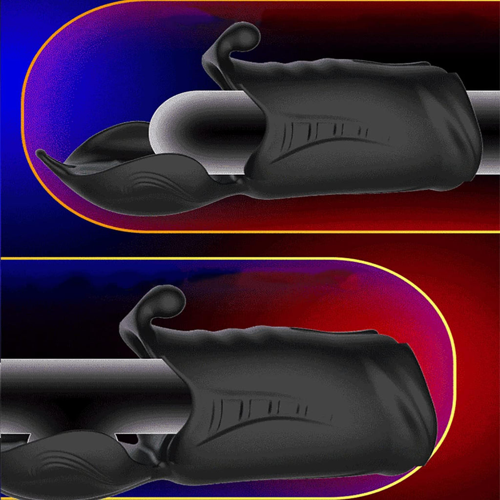 3-in-1 Penis-Trainer Mit 10 Vibrationsmodi Neuer Masturbator Electric Glans Vibrator Zwei-Wege-Vibrator Penis-Verzögerungs-Trainer Eichelmassagegerät Penisstimulation geeignet für männliche