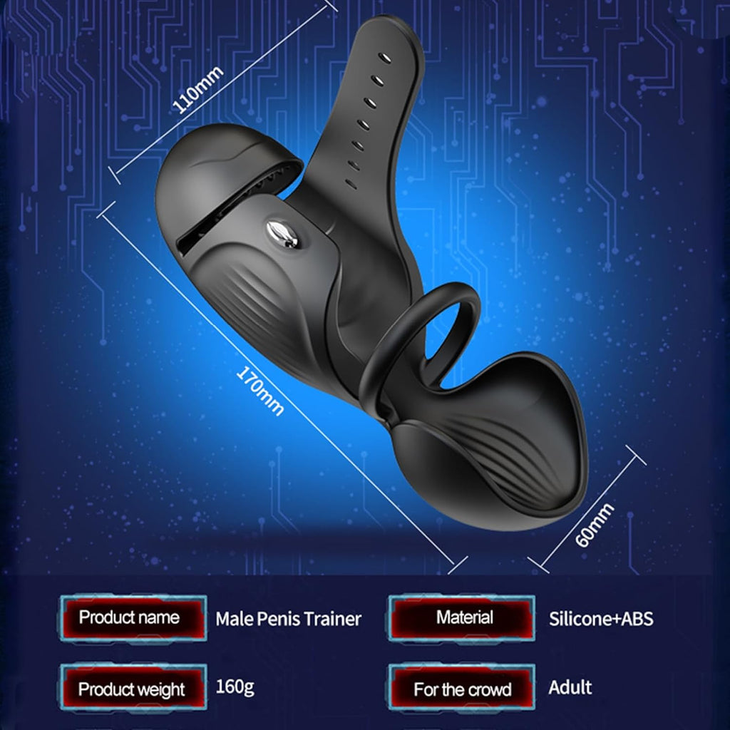 Elektrischer Masturbator Silikon Penis Trainer Vibrator mit 9 Vibrationsmodi, Eichel Stimulator Masturbatoren Mann mit App Steuerung Masturbieren Männer Sex Toys für Männer und Paare