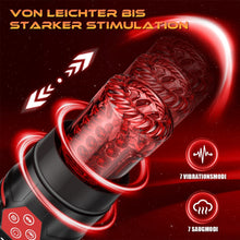 Laden Sie das Bild in den Galerie-Viewer, Elektrischer Masturbator Sex Spielzeug für die Männer,Masturbieren für Männer mit 7 Modi Saugen &amp; Vibrieren &amp; Schieben &amp; Rotieren,Taschenmuschi Realistisch Stimulator 3D Realistischer Vagina,Sex Toy
