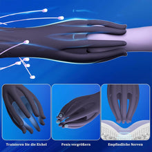 Laden Sie das Bild in den Galerie-Viewer, Elektrische Eichelvibrator,Penis-Vibrator im Griffdesign Mit 10 Vibrationsmodi Penistrainer Massagegerät,Elektrische Masturbator Cup Multiple Reize Sexspielzeug für Mann Silikon Männerpokal