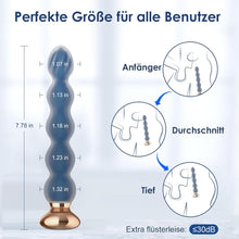 Laden Sie das Bild in den Galerie-Viewer, Analvibratoren Anfänger Analplug# für Männer und Frauen, Silikon Analkugeln Butt plug mit 10 Vibrationmodi Fernbedienung Sexspielzeug Prostate Stimulation Massager für Parre Extrem Sex