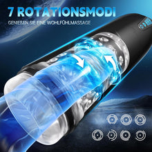 Laden Sie das Bild in den Galerie-Viewer, Elektrischer Masturbator Cup, Masturbieren für Männer mit 7 Saugmodi 7 Rotationsmodi, Blowjob Taschenmuschi Penis Stimulator 3D Realistischer Vagina Pussy Sex Spielzeug für die Männer Sex Toys