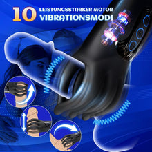 Laden Sie das Bild in den Galerie-Viewer, 10 Vibrations-Knetmodi Sex Spielzeug für die Männer, Penis Trainer Masturbator Vibratorensets für Männer Eichelvibrator Taschenmuschi