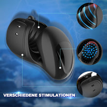 Laden Sie das Bild in den Galerie-Viewer, Elektrische Eichelvibrator,Penis-Vibrator mit einstellbarer Größe,10 Vibrationsmodi Neuer Masturbatoren,Elektrische Masturbatoren Penis Trainer, Männer Eichel Stimulator Silikon Sexspielzeug