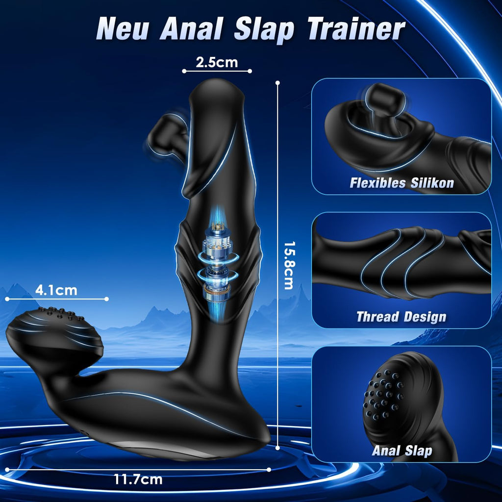Analvibratoren für Männ Prostata Stimulation Männer Analplug für männer mit 10 Schlagmodi 10 Vibrationen Sexspielzeug für die Männer Anal Vibrator Dildo Vibratorensets für Männer Perineum Stimulation