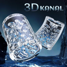 Laden Sie das Bild in den Galerie-Viewer, Elektrische Masturbabtor Cup Sexspielzeug für Männer mit 9 Modi Teleskopfunktion und Rotierender Massagefunktion 3D Kanal Pussy Taschenmuschi Penis Masturbieren für Männer