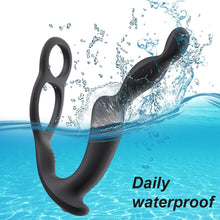 Laden Sie das Bild in den Galerie-Viewer, 3 Motoren Analvibratoren für Mann Prostata Stimulation mit Penisring Anal Plug Sexspielzeug Vibrator Dildo Vibratoren Silikon Sex Toy Sex Spielzeug für die Männer Frau
