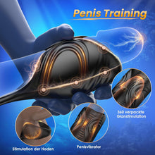 Laden Sie das Bild in den Galerie-Viewer, Analvibratoren Prostata Stimulation Männer, Sitzen und Reiten Anal Plug Sex Spielzeug für die Männer mit 9+9 Vibrationsmodi, Doppelmotoren Vibratorensets Analplug für Männer Analkugeln, App-Steuerung