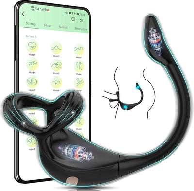 Dreieckiger Penisring Sex Spielzeug für die Männer, Penis Ring Erotik Sex spielzeug für Paare extrem sex, Cockring Erotisches Sexspielzeug für Klitoris, 10 Vibrationsmodi Dual Penisringe Massagegerät