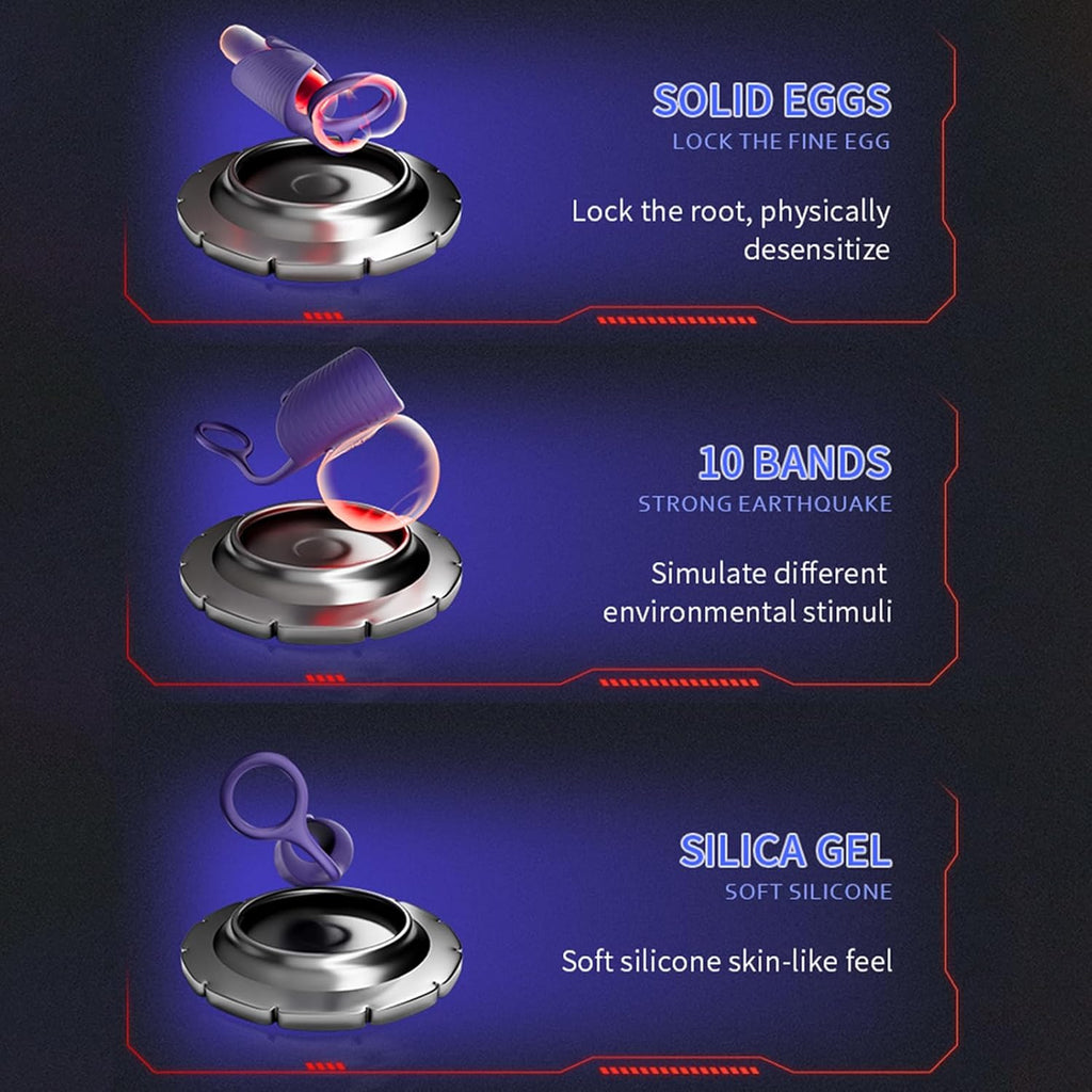 Elektrischer Masturbator Penistrainer Vibrator 10 Vibrationen Einstellbare Größe Automatische Masturbator Cup Penisring Masturbatoren Mann Männer Eichel Stimulator Silikon Sexspielzeug Männer