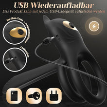 Laden Sie das Bild in den Galerie-Viewer, 3 IN 1 VIBRATOR PENISRINGE 10 VIBRATIONSMODI DUAL
