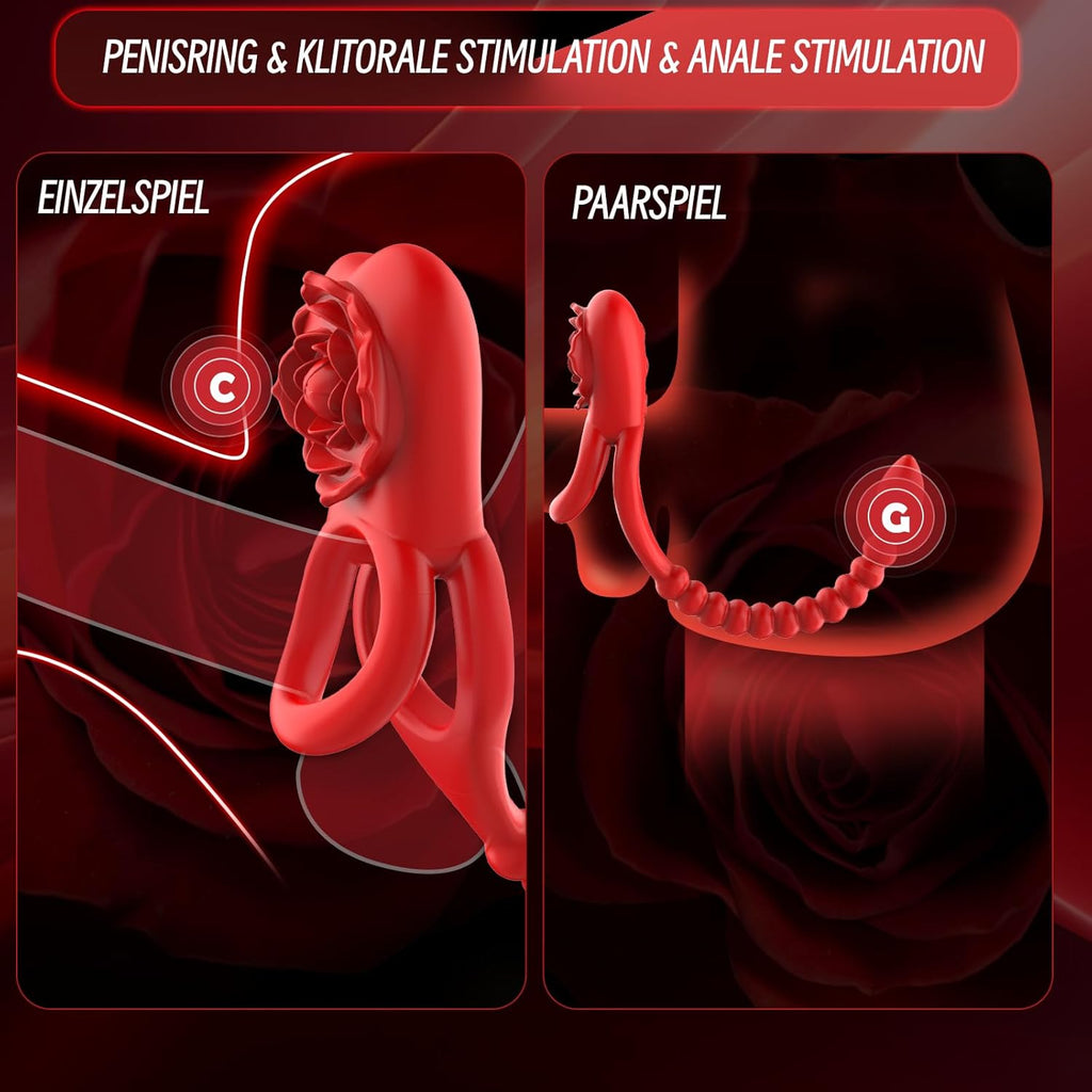 Analvibratoren für Mann Prostata Stimulation Männer mit Penisring Vibrationen Analplug für männer Sex Spielzeug für die Männer Anal Vibrator Anal dildo Anal Plug Buttplug für Paare Sexspielzeugs