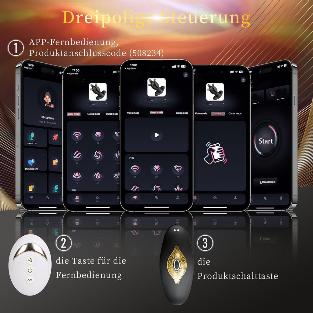 Analvibratoren für Männ Prostata Stimulation Männer Analplug für männer Vibrator Buttplug Sex Spielzeug Mit Tension Shock Funktion Sex Spielzeug für die Manner Anal Vibrator Anal dildo