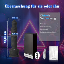 Laden Sie das Bild in den Galerie-Viewer, Analplug Sex Spielzeug für die Männer Frauen, Wriggelnde Rotierende Vibrierende Prostata Stimulation Männer Saugnapf mit Fernbedienung, Anal Dildo Vibrator Analvibratoren für Mann Sexspielzeug