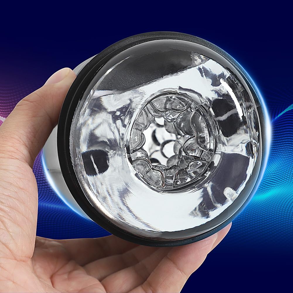 Roluck Elektrische Cup-Masturbatoren, Masturbieren für Männer Sex Spielzeug mit 9 Vibrationsmodi, Handfrei Männer Sex Sexspielzeug ABS + TPE-Material Masturbator Penis Trainingsgerät Masturbation