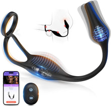 Laden Sie das Bild in den Galerie-Viewer, Sex Spielzeug für die Paare 7 Vibrationsmodi Cockring Massagegerät Sex Toy