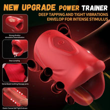 Laden Sie das Bild in den Galerie-Viewer, Penistrainer APP Steuerung Elektrischer Masturbator Eichel Stimulator für Männer mit 9 Vibrationsmodi Masturbatoren Oralsex Penis Vibrator Masturbieren Sex Spielzeug für die Männer Solo