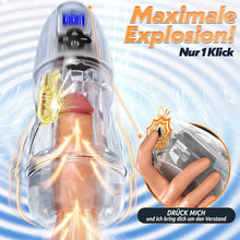 Laden Sie das Bild in den Galerie-Viewer, Elektrischer Masturbator Masturbieren für Männer mit 7 Saugmodi 10 Vibrationen Sex Spielzeug für die Männer Transparent 3D Taschenmuschi Blowjob Masturbatoren Penis Vibrator Trainer Pussy Sexspielzeug