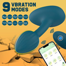 Laden Sie das Bild in den Galerie-Viewer, Analvibratoren für Mann Analplug mit APP-Steuerung und Fernbedienung Anfänger mit 10 Intensive Vibrationen Wiederaufladbarer Silikon Anus Vibration Prostata Massagegerät