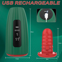 Laden Sie das Bild in den Galerie-Viewer, 360° umwickeltes Elektrischer Masturbator Groß Penistrainer Vibrator Sex Spielzeug für Männer, HeizfunktionPenisvibrator 9 Vibrations für Training längere Ausdauer, Eichel Stimulator Sexspielzeug solo