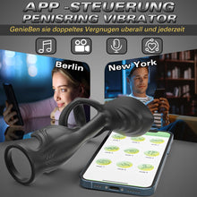Laden Sie das Bild in den Galerie-Viewer, APP Penisring Set Sex Spielzeug für die Männer, 9 Vibrationsmodi Penis Vibrator Massagegerät, Penis Ring Cockringe Erotik Sexspielzeug für Paare Extrem Sex, Cockring Hodenringe Erotisches für Klitoris