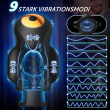 Laden Sie das Bild in den Galerie-Viewer, Eichel Stimulation Trainer,Sex Spielzeug für die Männer Zunge Oralsex Masturbator 9 Modi