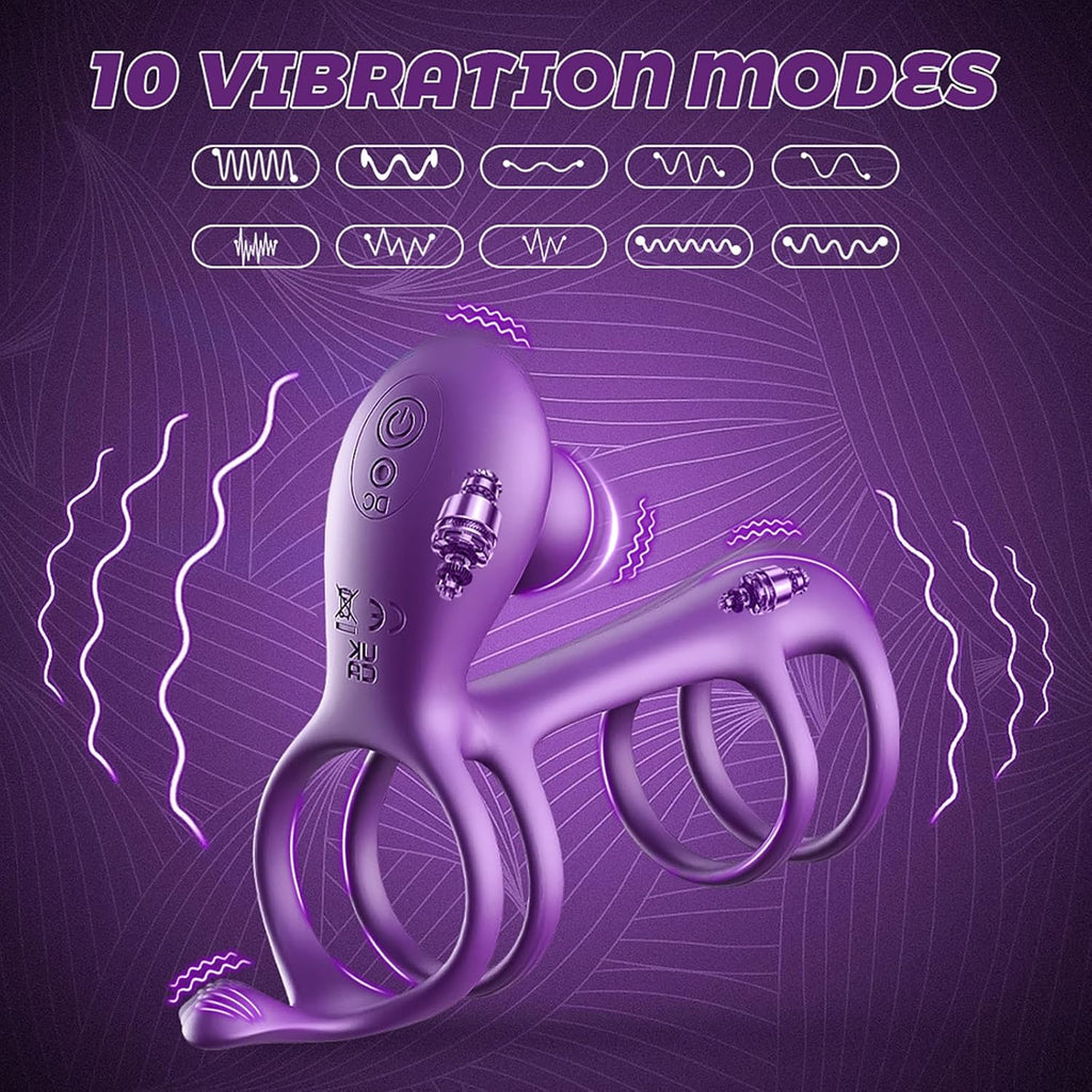 Sex Spielzeug Für Die Paare Penisring Mit Doppel Motor 10 Vibrationsmodi Cockring Für Penis Und Klitoris Stimulation Verzögerte Ejakulation Und Penis Training