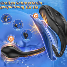 Laden Sie das Bild in den Galerie-Viewer, Analvibratoren Prostata Stimulation Männer, Sitzen und Reiten Anal Plug Sex Spielzeug für die Männer mit 9+9 Vibrationsmodi, Doppelmotoren Vibratorensets Analplug für Männer Analkugeln, App-Steuerung
