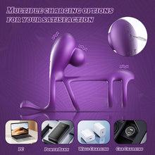 Laden Sie das Bild in den Galerie-Viewer, Sex Spielzeug Für Die Paare Penisring Mit Doppel Motor 10 Vibrationsmodi Cockring Für Penis Und Klitoris Stimulation Verzögerte Ejakulation Und Penis Training