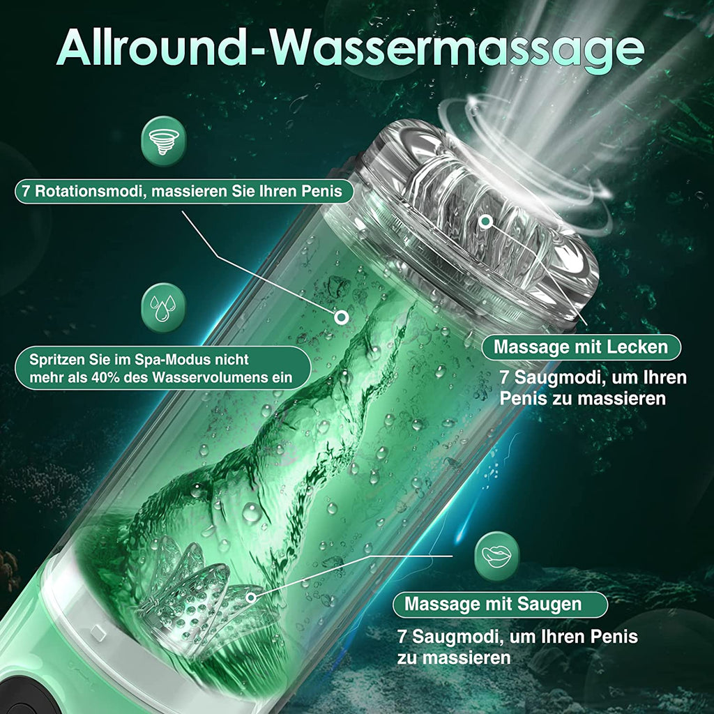 Electric Masturbator with 7 Suction Modes in Water 7 Rotation Modes