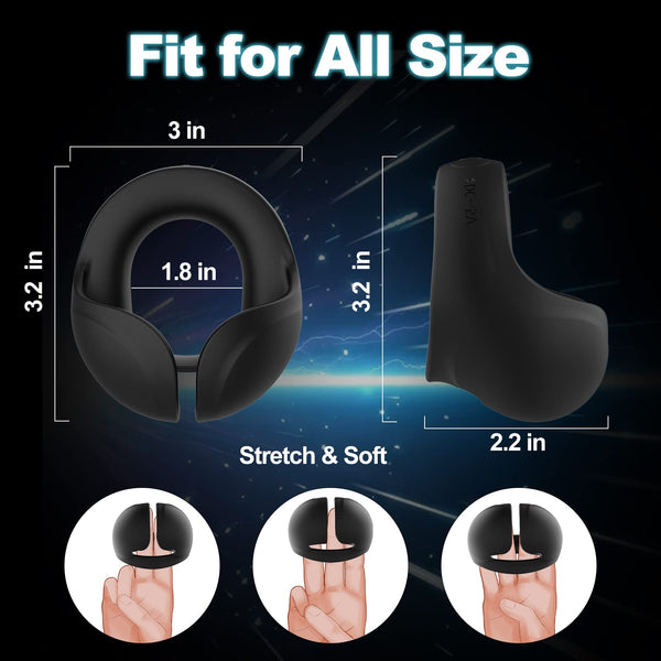 Wiederaufladbarer vibrierender Penisring mit 10 Modi