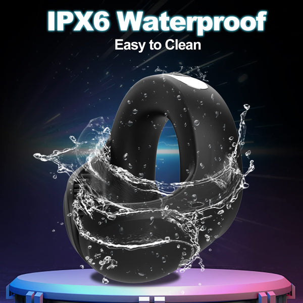 Wiederaufladbarer vibrierender Penisring mit 10 Modi