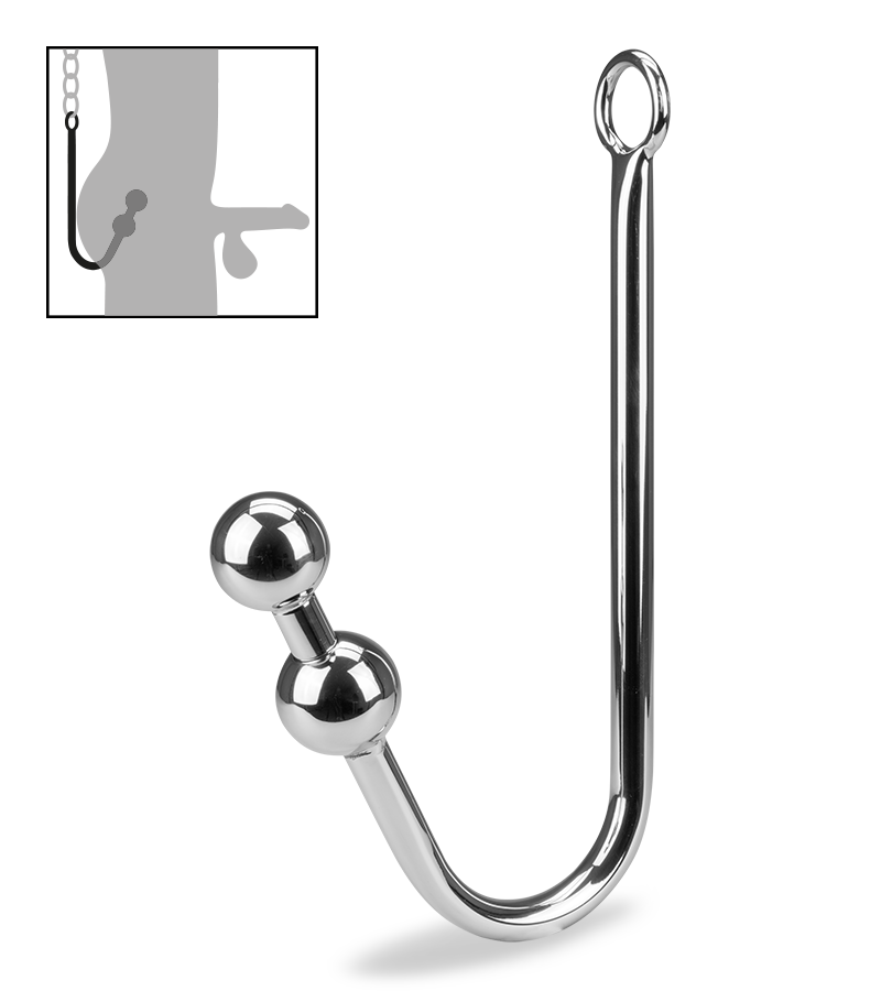 Anal-Haken mit 2 Kugeln Holder