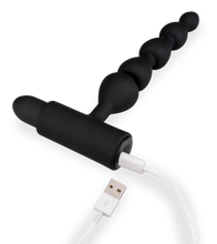 Laden Sie das Bild in den Galerie-Viewer, Analkette mit Vibration und 5 Kugeln Bead