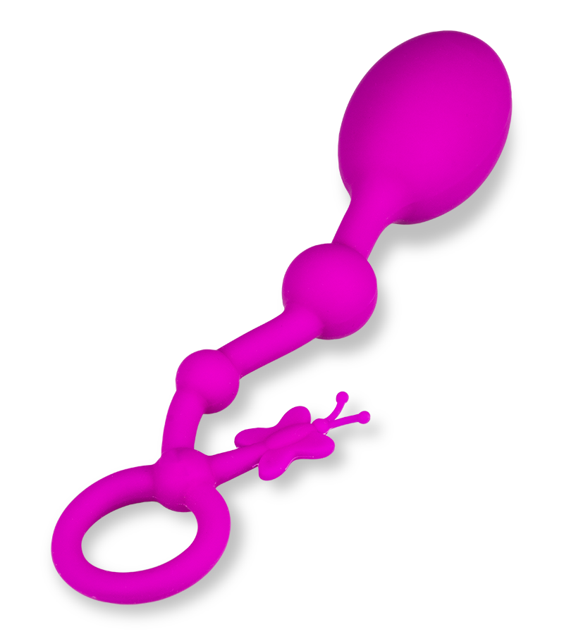 Analkugeln aus Silikon Butterfly