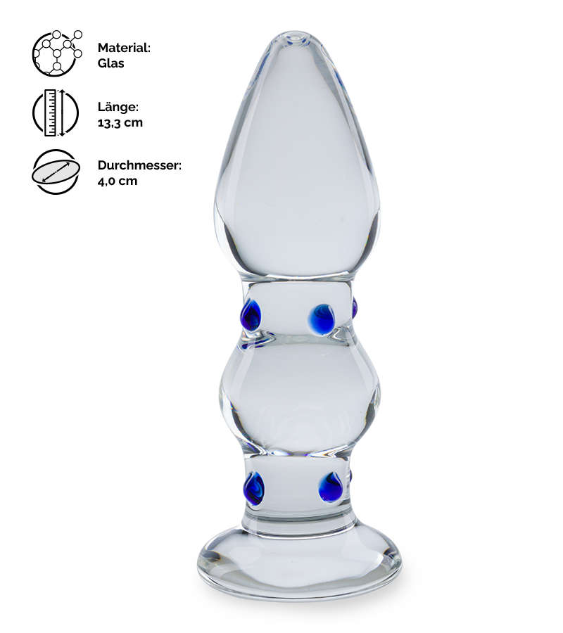 Analplug aus Glas Gem