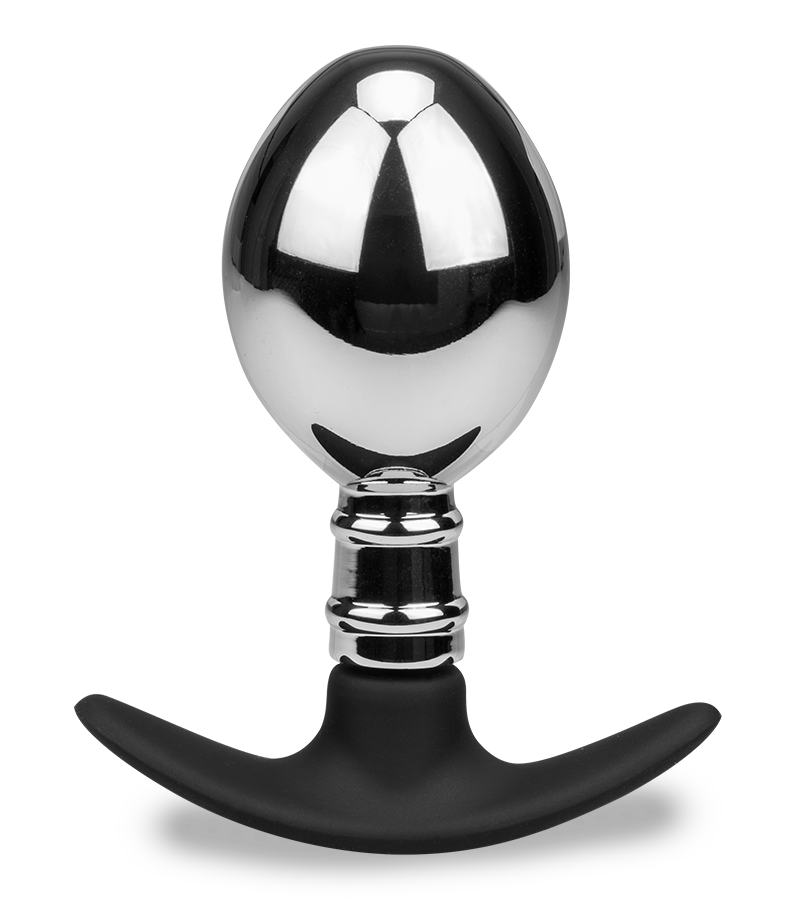 Analplug aus Stahl und Silikon Smash